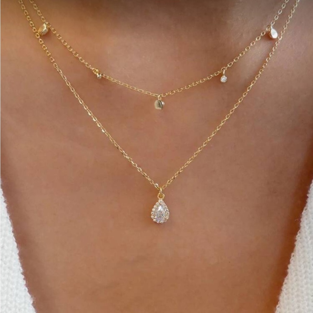 Gold layered necklace